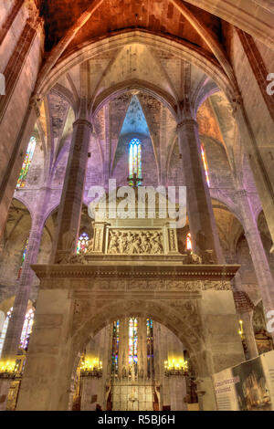 Spanien, Balearen, Mallorca, Palma De Mallorca, Kathedrale (La Seu) Stockfoto