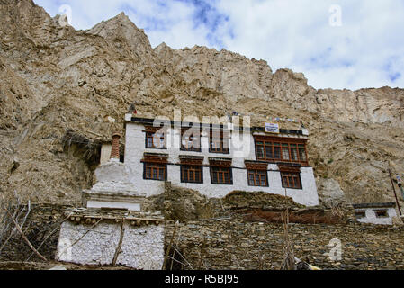 Alte Ladakhi Häuser im Dorf von Hinju, Ladakh, Indien Stockfoto