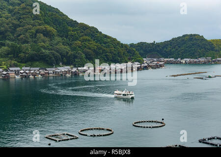 Wasser Haus der Ine Cho in Kyoto City Stockfoto