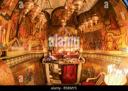 Israel, Jerusalem, alte Stadt, christliche Viertel, Kirche des Heiligen Grabes Stockfoto