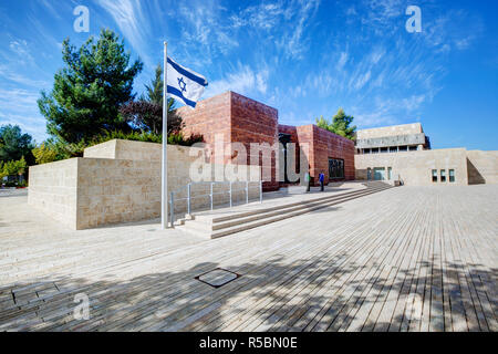 Israel, Jerusalem, Yad Vashem Holocaust Museum, Gedenkstätte für die Opfer in den Lagern Stockfoto