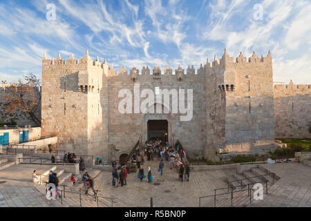 Israel, Jerusalem, die alte Stadt, Damaskus Tor Stockfoto