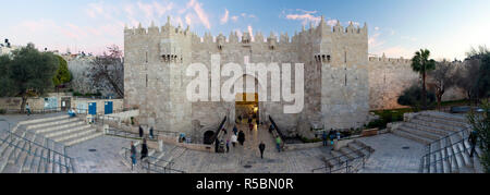 Israel, Jerusalem, die alte Stadt, Damaskus Tor Stockfoto