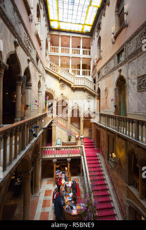 Treppe im Hotel Danieli, Venedig, Italien Stockfoto