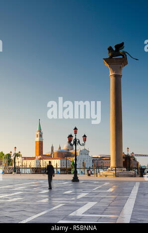 Italien, Veneto, Venedig, Markusplatz (Piazza San Marco), Piazzetta di San Marco Stockfoto