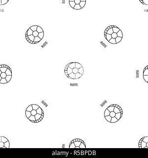 Ruote pasta Muster nahtlose Vektor wiederholen Geometrische für jede Web Design Stock Vektor