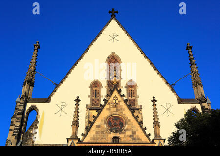 Thomaskirche (St. Thomas Kirche), Leipzig, Sachsen, Deutschland Stockfoto