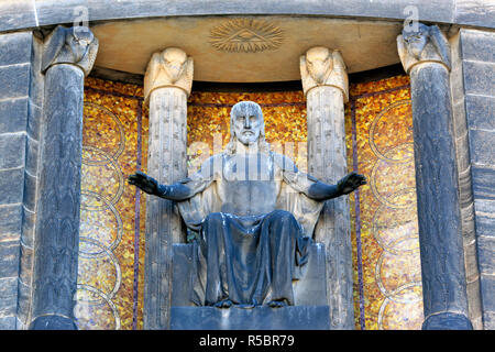 Neoromanische Kirche, Sachsen, Deutschland Stockfoto