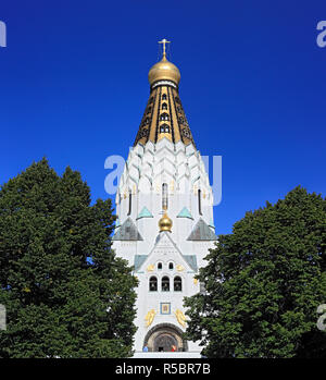 Russische Gedächtniskirche (1913), Leipzig, Sachsen, Deutschland Stockfoto