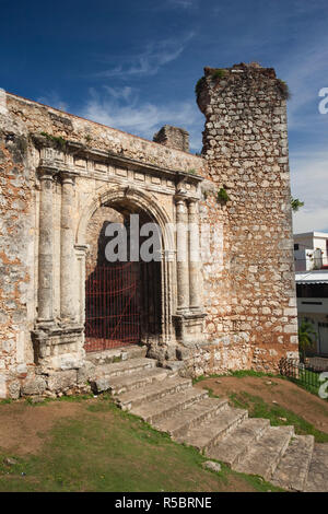 Dominikanische Republik, Santo Domingo, Zona Colonial, Ruinen von Monasterio de San Francisco, erste Kloster in der neuen Welt Stockfoto