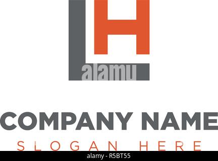 HL, LH, VH, HV Company Group Logo Konzept Idee; Stock Vektor