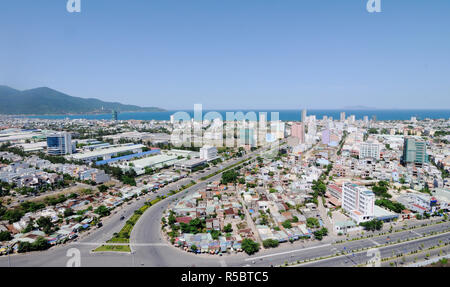 DA Nang, Vietnam - 19. MÄRZ 2015: Ansicht der Stadt Da Nang, Vietnam. Da Nang ist die drittgrößte Stadt von Vietnam. Stockfoto