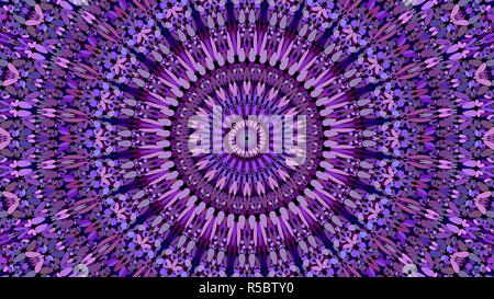 Purple floral verzierten Mandala Muster Hintergrund design-abstrakten böhmischen Vector Illustration Stock Vektor