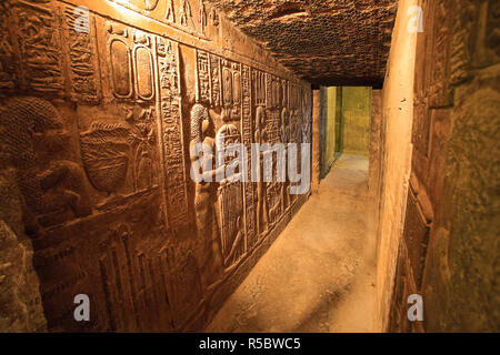 Ägypten, Luxor, Dendara, Tempel der Hathor Stockfoto