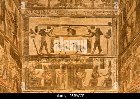 Ägypten, Luxor, Dendara, Tempel der Hathor Stockfoto