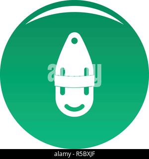 Kunststoff "bobber" Symbol. Einfache Abbildung von Kunststoff bobber Vektor Icon für das Design grün Stock Vektor
