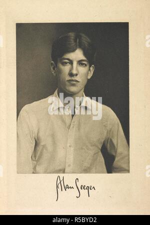 Alan Seeger. Alan Seeger (22. Juni 1888 â € "4. Juli 1916). Ein amerikanischer Dichter, der im Ersten Weltkrieg während der Schlacht an der Somme getötet wurde, in die französische Fremdenlegion dienen. Seeger die meisten gut ist für sein Gedicht, "Ich habe ein Rendezvous mit dem Tod". . Briefe und Tagebuch von Alan Seeger. London: Constable & Co., 1917. Quelle: 09083.bb.3 Frontispiz Porträt. Stockfoto