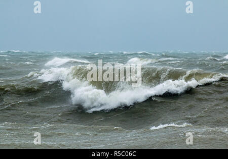 Wellen in rauer See Stockfoto