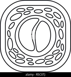 Tai sushi Symbol. Umrisse tai Sushi vektor Symbol für Web Design auf weißem Hintergrund Stock Vektor