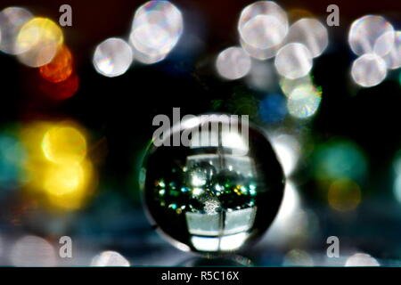 Marmoriert mit Licht Transparenz und Reflexionen. Stockfoto