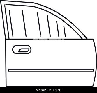 Clean Car Tür Symbol. Umrisse sauberes Auto Tür vektor Symbol für Web Design auf weißem Hintergrund Stock Vektor