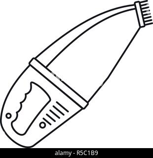 Hand Auto Staubsauger Symbol. Outline hand Auto Staubsauger vektor Symbol für Web Design auf weißem Hintergrund Stock Vektor