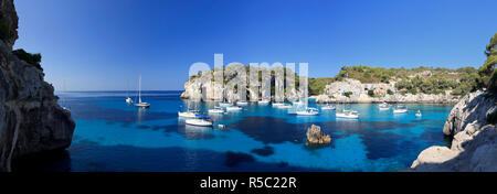 Spanien, Balearen, Menorca, Cala Macarella Strand Stockfoto