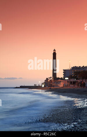 Kanarische Inseln, Gran Canaria, Maspalomas, Faro de Maspalomas (Maspalomas Leuchtturm) Stockfoto