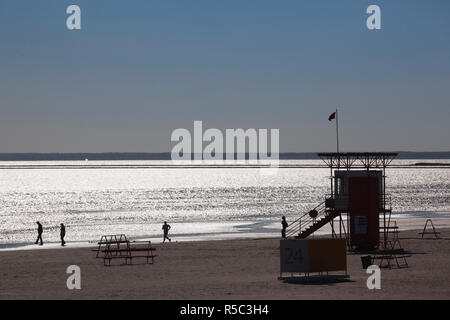 Estland, südwestlichen Estland, Pärnu, Parnu Strand, Ostsee, Leben Wachstation Stockfoto