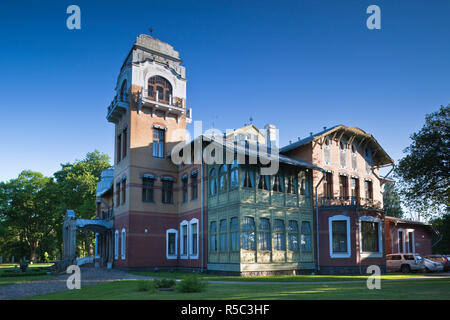 Estland, südwestlichen Estland, Pärnu, Ammende Villa, Art-Nouveau-Jugendstil-Hotel, b. 1904 Stockfoto