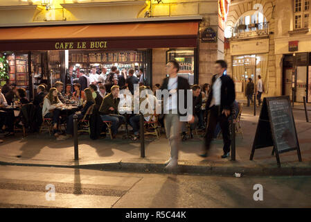 Cafe/Restaurant in der St. Germain des Pres area, Rive Gauche, Paris, Frankreich Stockfoto