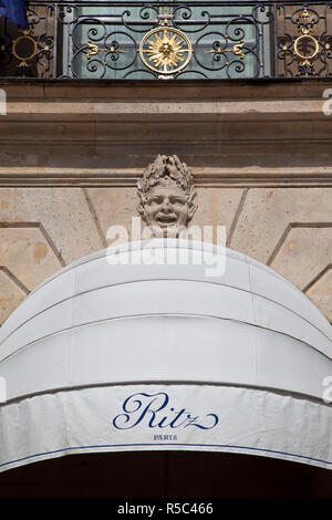 Ritz Hotel, Place Vendome, Paris, Frankreich Stockfoto