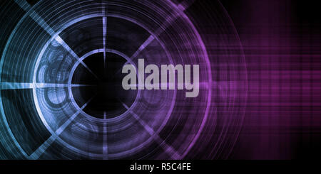 Schnelle Internet-Verbindung mit niedriger Latenz Ping Stockfoto