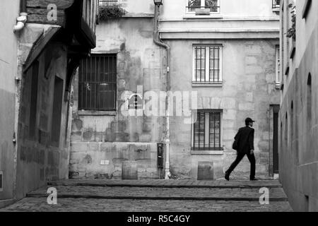 Rue des Barres, Marais, Paris, Frankreich Stockfoto