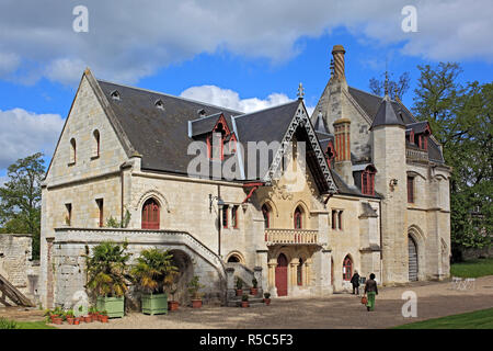 Porterie (14. Jahrhundert), Abtei Jumièges, Seine-Maritime Abteilung, Haute-Normandie, Frankreich Stockfoto