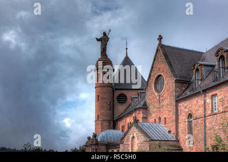 Hohenburg Abtei, Mont Sainte-Odile, Vogesen, Elsass, Frankreich Stockfoto