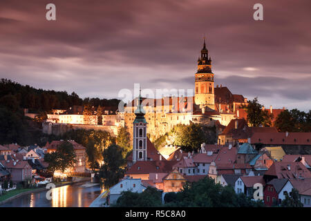 Tschechische Republik, Südböhmen, Cesky Krumlov Stockfoto