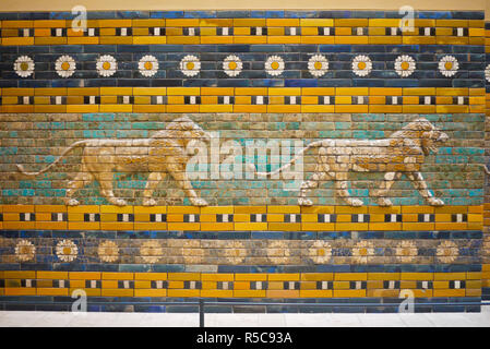 Prozessionsstraße aus Babylon, Pergamon Museum, Berlin, Deutschland Stockfoto