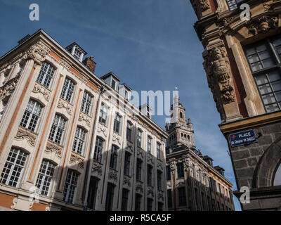 LILLE GRAND PLACE FRANKREICH - ILE DE FRANCE REGION - LILLE PLACE CHARLES DE GAULLE ET BOURSE DU COMMERCE DES FLANDRES - LILLE © Frédéric BEAUMONT Stockfoto