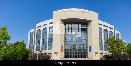 September 18, 2017, Bukarest/Rumänien - Panorama der neuen modernen Gerichtsgebäude Gebäude Stockfoto