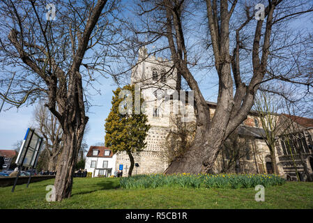 Waltham Abbey Church, Waltham Abbey, Essex, Großbritannien Stockfoto