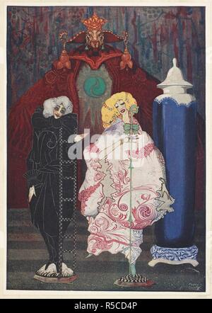 Die Hirtin und der Chimney-Sweeper. "Haben Sie wirklich den Mut, in die weite Welt, mit mir zu gehen?", fragte der Chimney-Sweeper. . Märchen... Illustriert von Harry Clarke. Flammpunkt London: G.G.Harrap & Co., [1916]. Quelle: K.T.C.102. a 15 Platte gegenüberliegenden Seite 118. Stockfoto