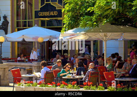 Gerbeaud Restaurant in der Vaci utca, Budapest, Ungarn Stockfoto