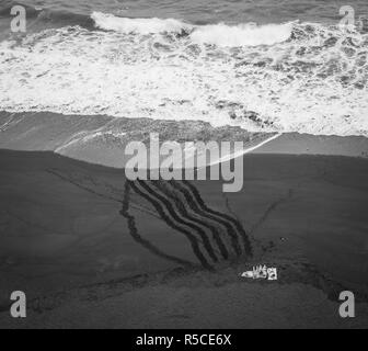 Die gefährlichen Strand Playa del bollullo Stockfoto