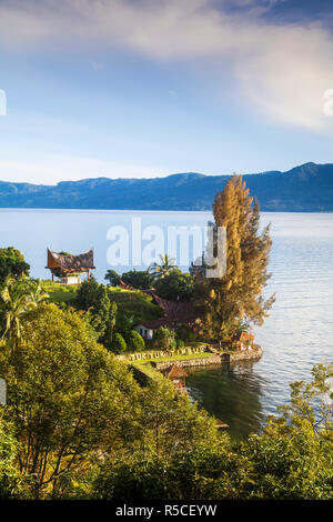 Indonesien, Sumatra, Insel Samosir, Tuk Tuk, Lake Toba, Batak Gräber Stockfoto