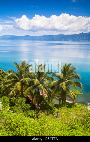 Indonesien, Sumatra, Insel Samosir, Lake Toba, Stockfoto