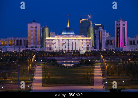 Kasachstan, Astana, Ak Orda Präsidentenpalast von Präsident Nursultan Nasarbajew Stockfoto