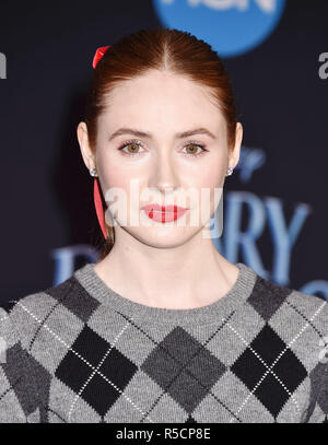 KAREN GILLAN schottische Schauspielerin bei der Premiere von Disney's 'Mary Poppins gibt 'El Capitan Theatre am 29. November in Los Angeles, Kalifornien 2018. Foto: Jeffrey Mayer Stockfoto