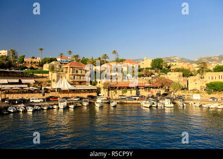 Libanon, Byblos, Hafen Stockfoto