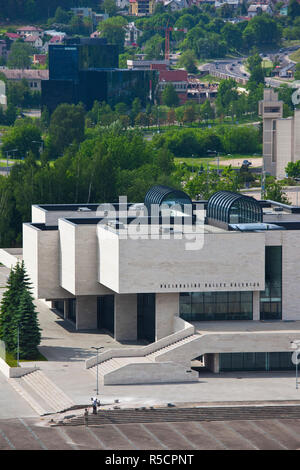Litauen, Vilnius, Erhöhte Ansicht der National Gallery Stockfoto